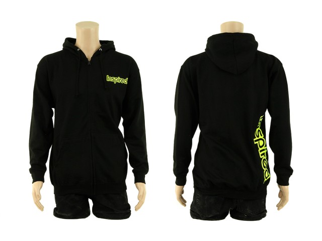 Inspired Vertical Zip-Up Hooded Sweatshirt